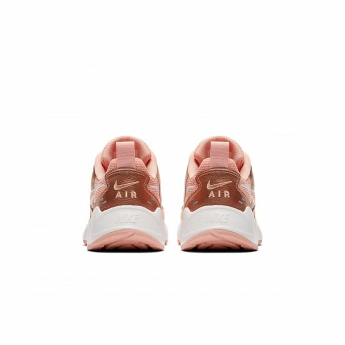 NIKE Women's Air Heights Sneakers (Coral & Rose Gold)
