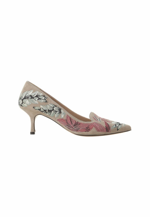 Mangará Ipê Genuine Leather Kitten Pumps