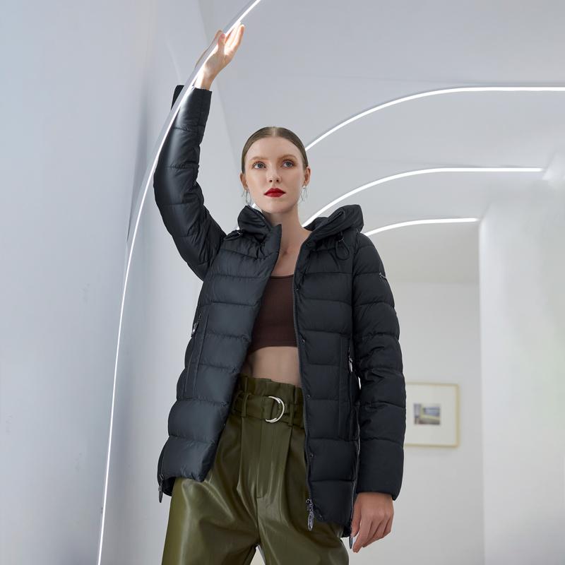 Cotton Padded Long Puffer Jacket with Hood