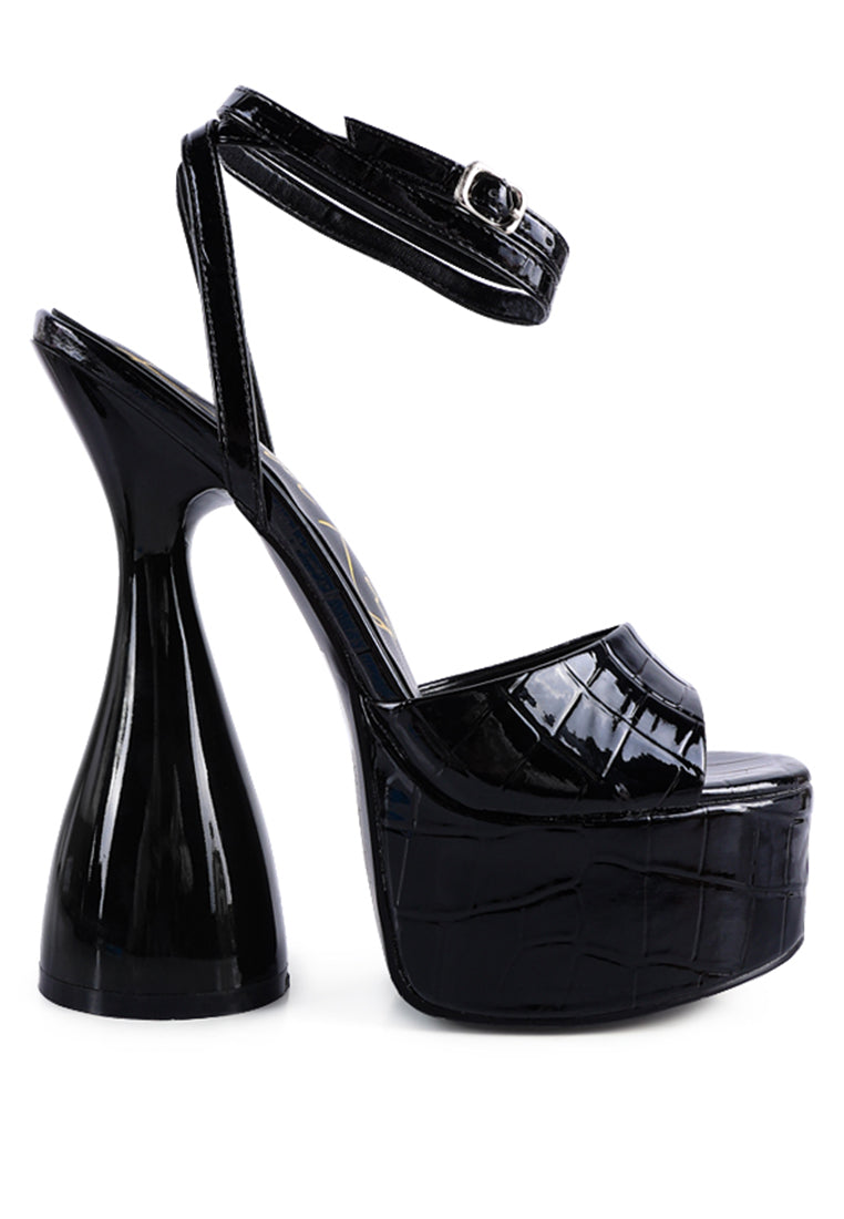 London Rag “Drop Dead” High Croc Platforms