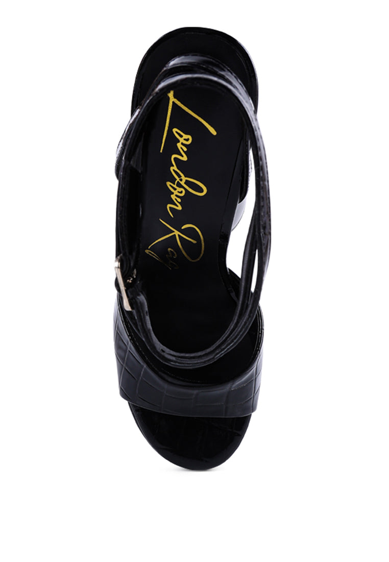 London Rag “Drop Dead” High Croc Platforms