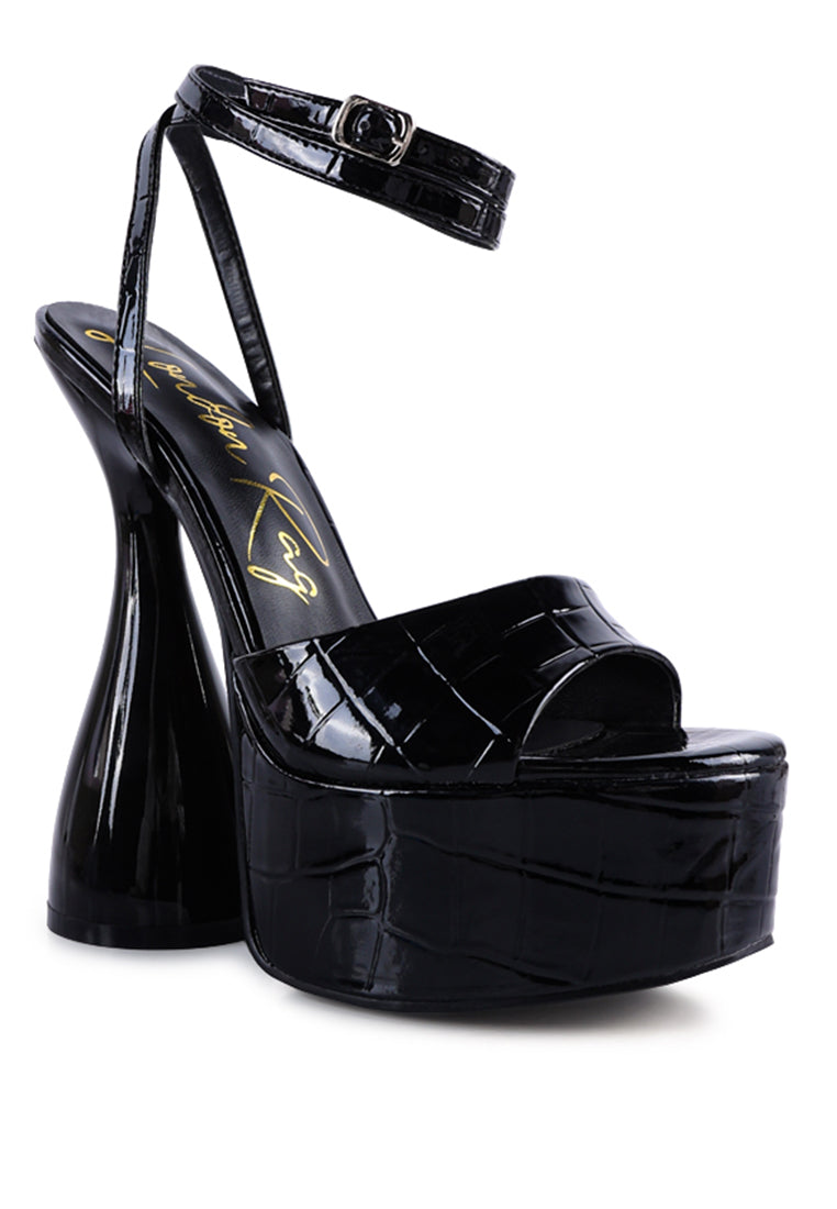London Rag “Drop Dead” High Croc Platforms
