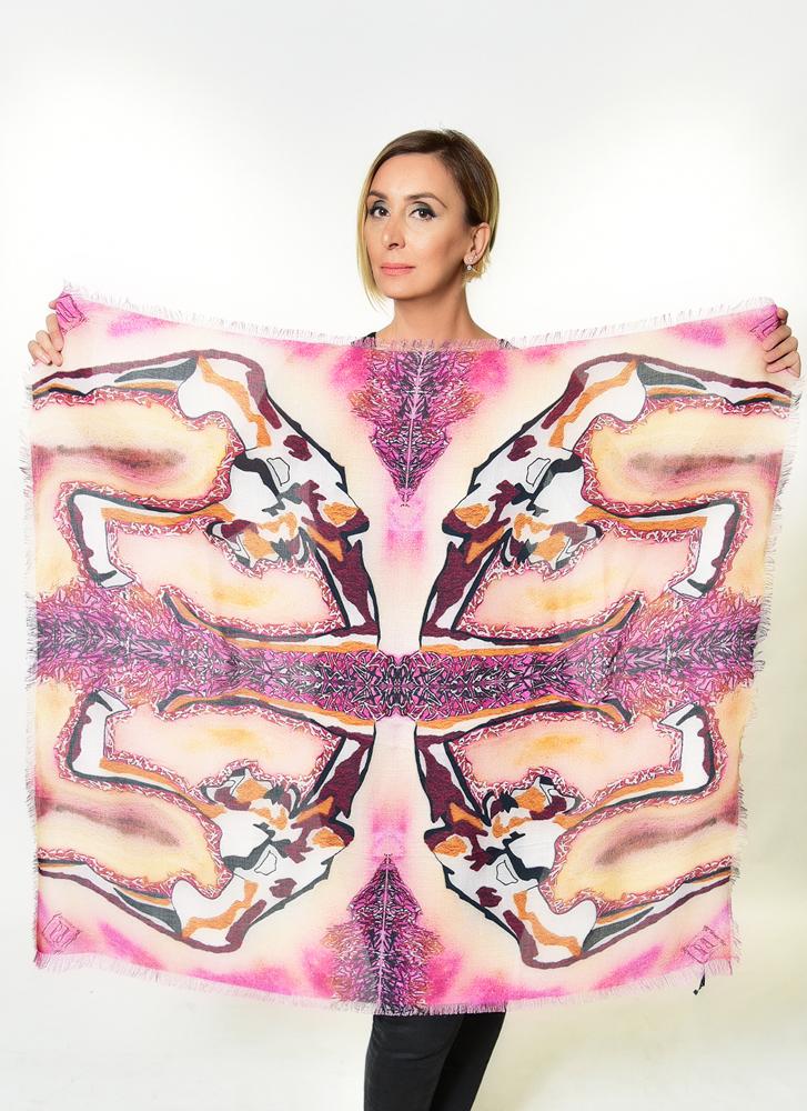 Printed Sway Modal Square Scarf