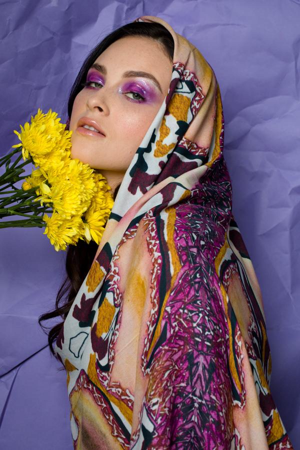 Printed Sway Modal Square Scarf