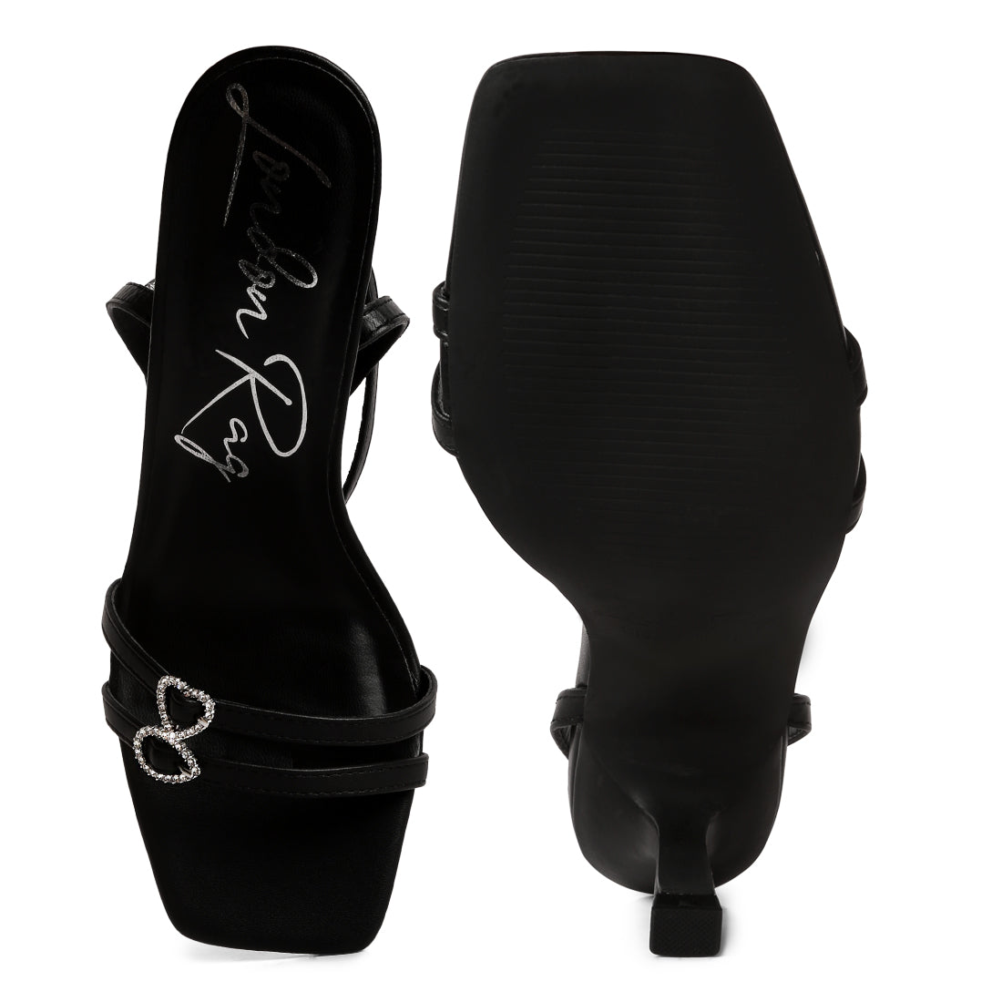 London Rag Y2K Iridescent Kitten Heels