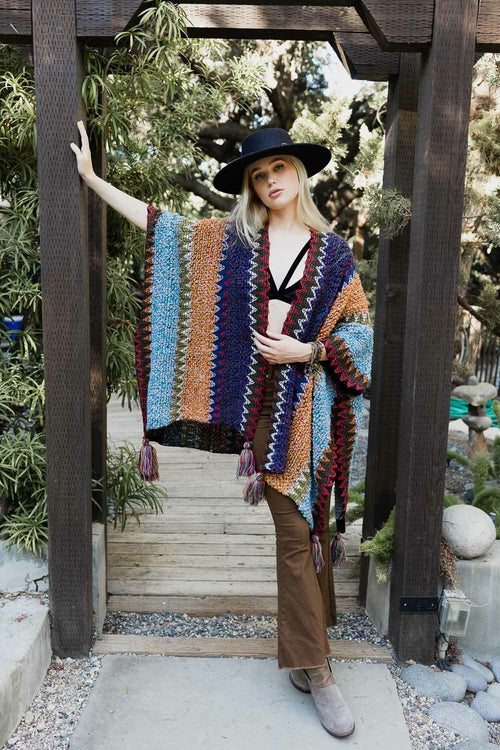 Patterned Crochet Ruana