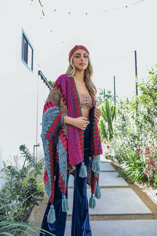 Patterned Crochet Ruana