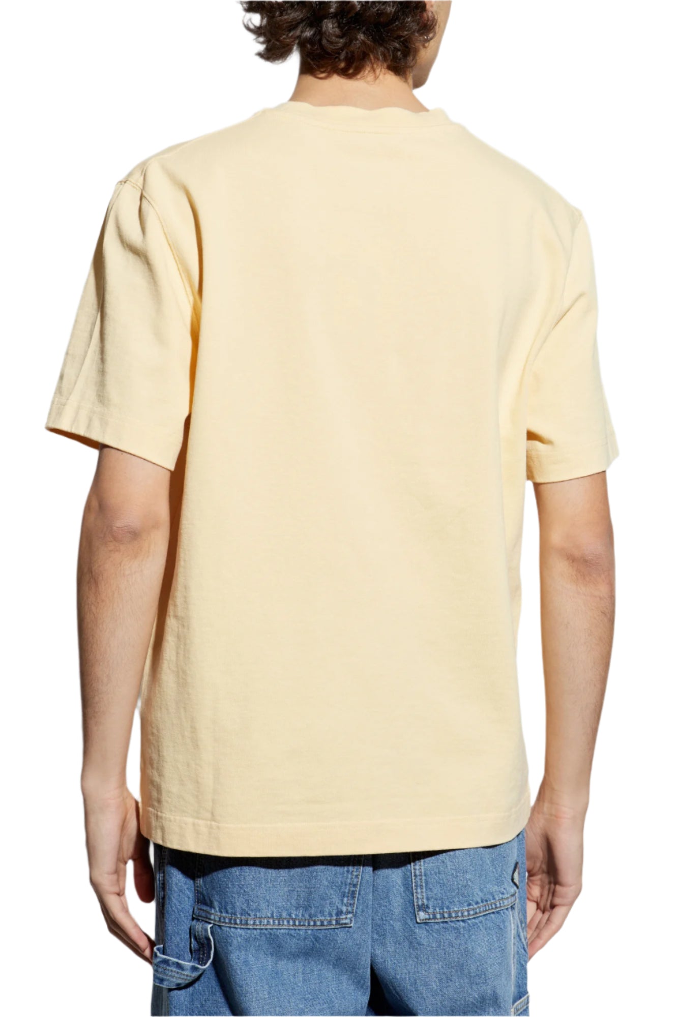 JACQUEMUS Casual Cotton Gros Grain Le T-Shirt (Beige)