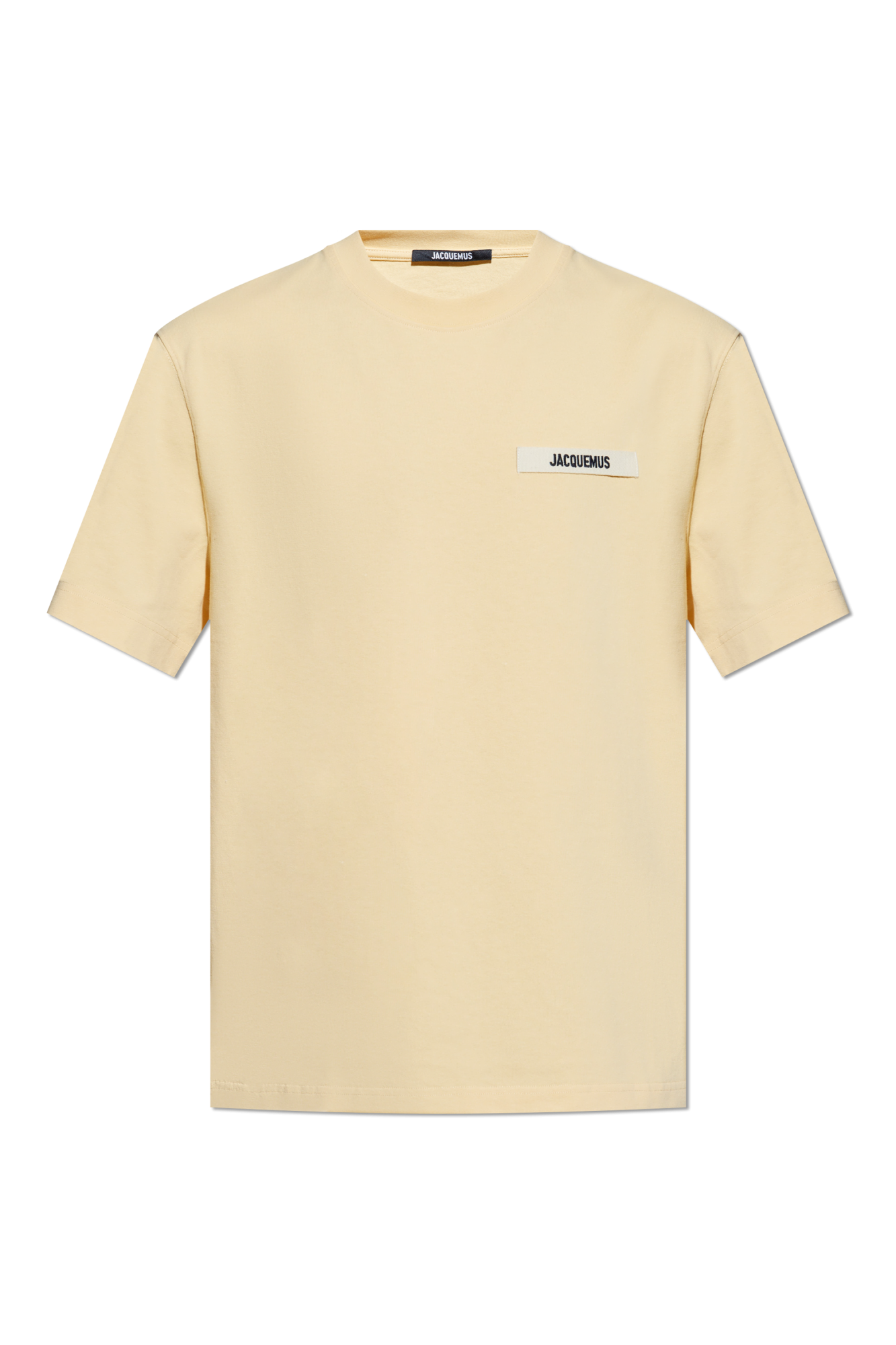 JACQUEMUS Casual Cotton Gros Grain Le T-Shirt (Beige)