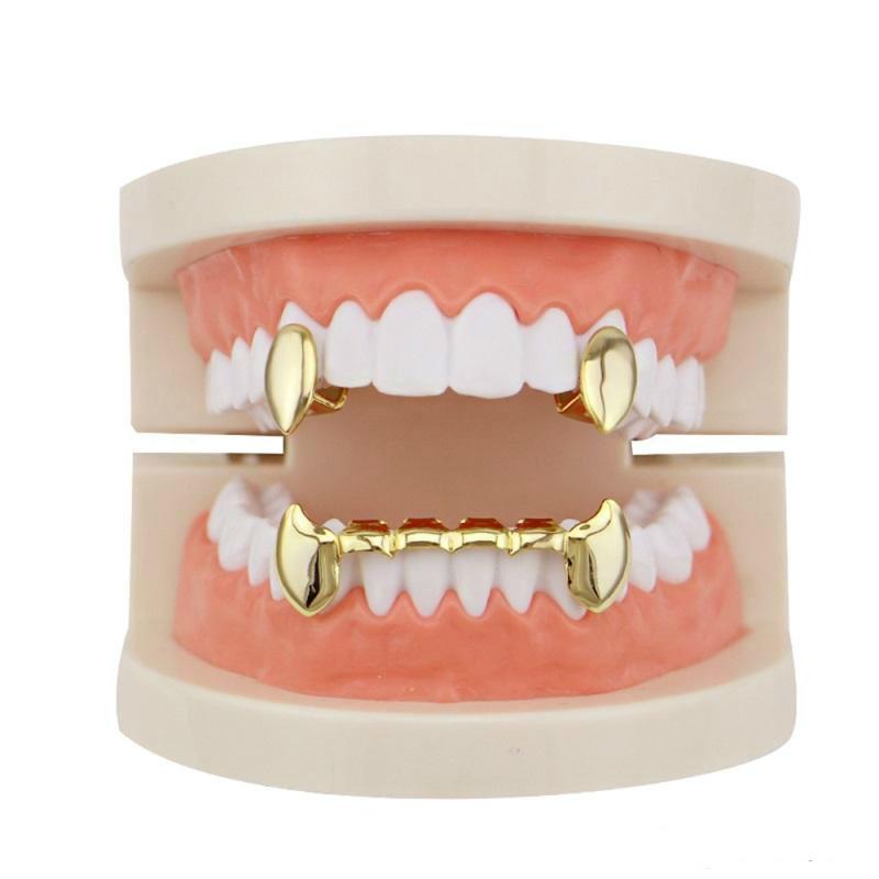 All Fangs Gold Plated Grillz Set