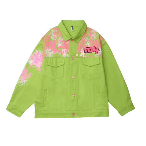 Splash-Ink Cotton Street Wear Jacket