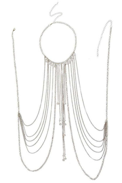 Silver Metal Layered Body Chain