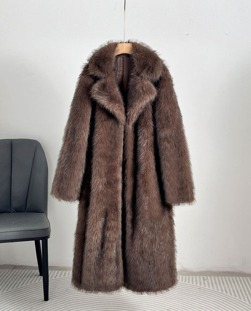 Royal Faux Fur Maxi Coat