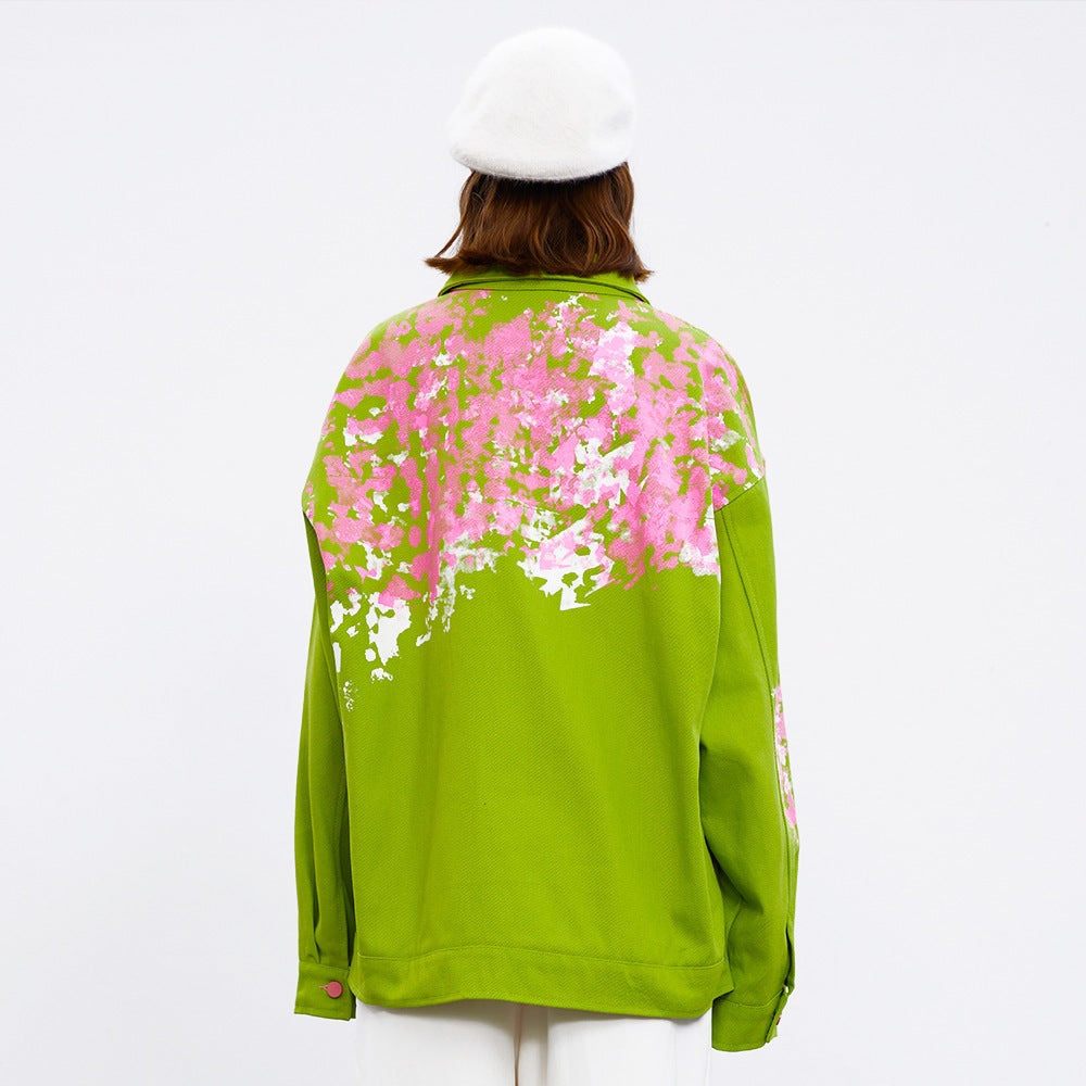 Splash-Ink Cotton Street Wear Jacket