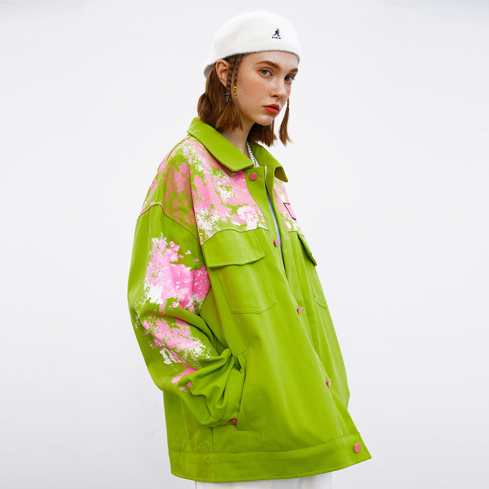 Splash-Ink Cotton Street Wear Jacket