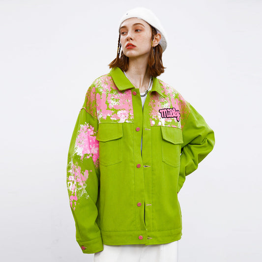Splash-Ink Cotton Street Wear Jacket