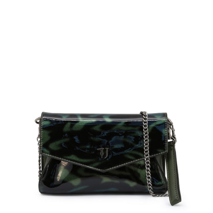 TRUSSARDI "Paprica" Marbled PU Handbag (Green)