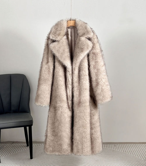 Royal Faux Fur Maxi Coat
