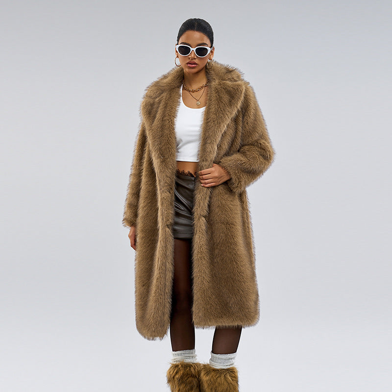 Royal Faux Fur Maxi Coat