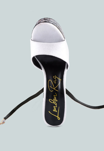 London Rag “Backstage” Rhinestone High Platform Hourglass Sandals