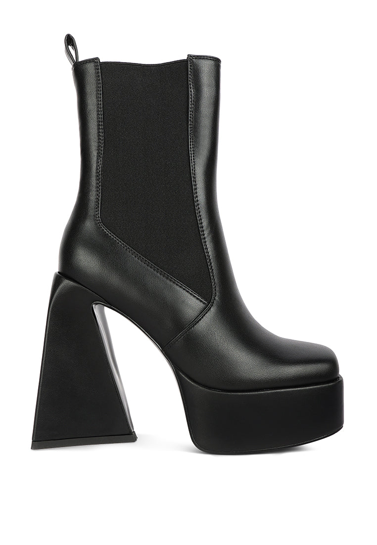 London Rag “Frosty” High Platform Chelsea Boots