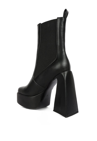 London Rag “Frosty” High Platform Chelsea Boots