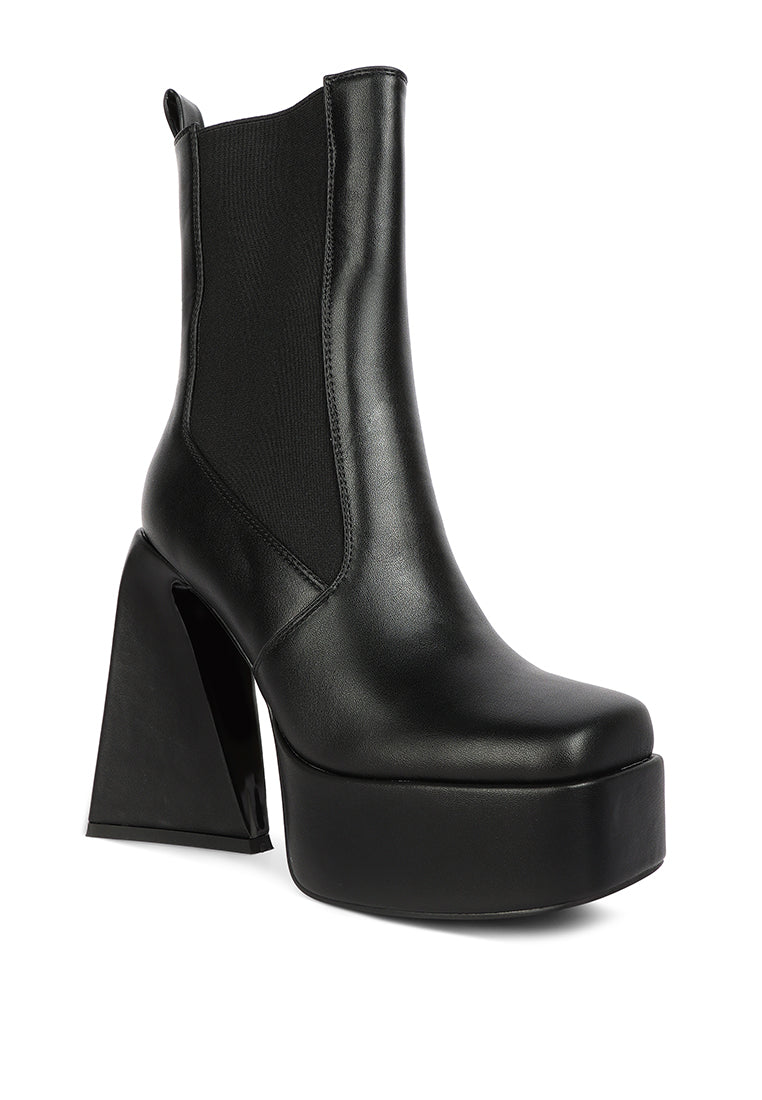 London Rag “Frosty” High Platform Chelsea Boots