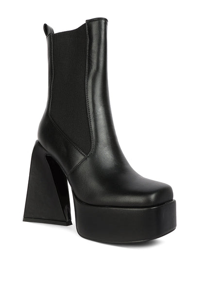 London Rag “Frosty” High Platform Chelsea Boots