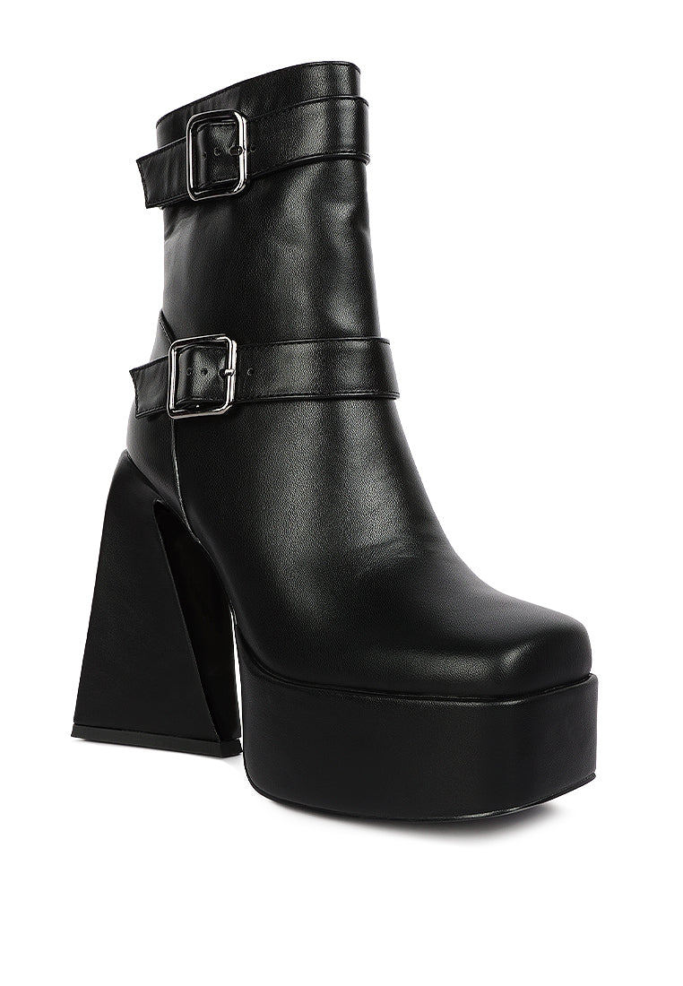 London Rag "Hot Cocoa" Platform Ankle Boots
