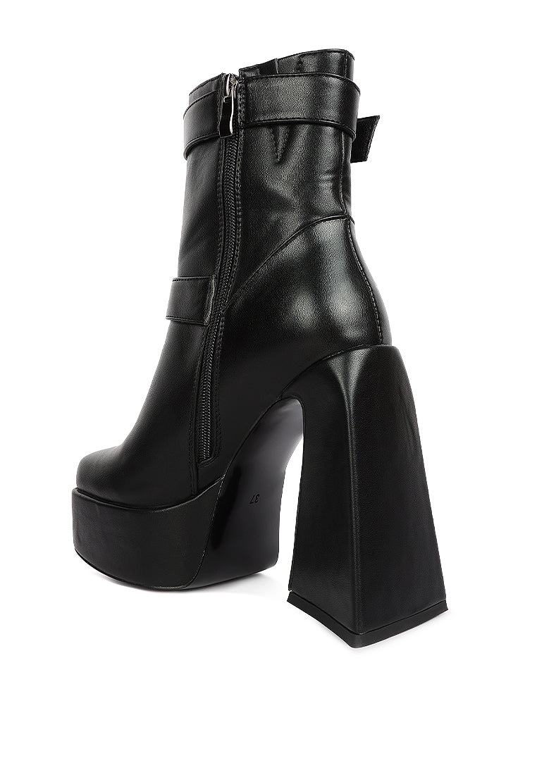 London Rag "Hot Cocoa" Platform Ankle Boots