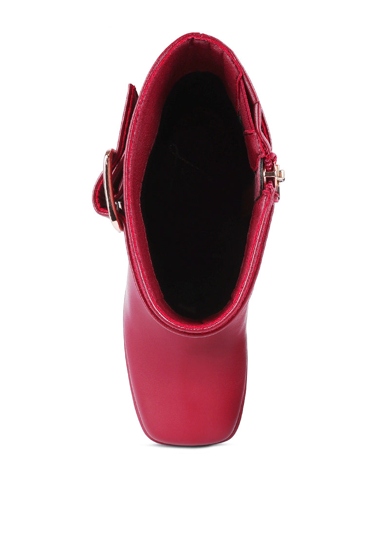 London Rag "Hot Cocoa" Platform Ankle Boots
