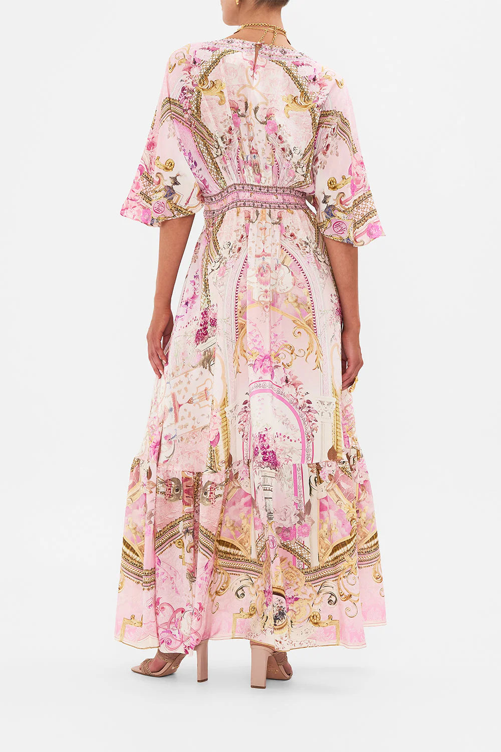 CAMILLA 100% SIlk "Fresco Fairytale" Maxi Dress