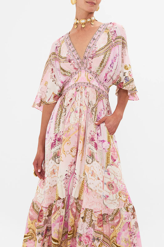 CAMILLA 100% SIlk "Fresco Fairytale" Maxi Dress