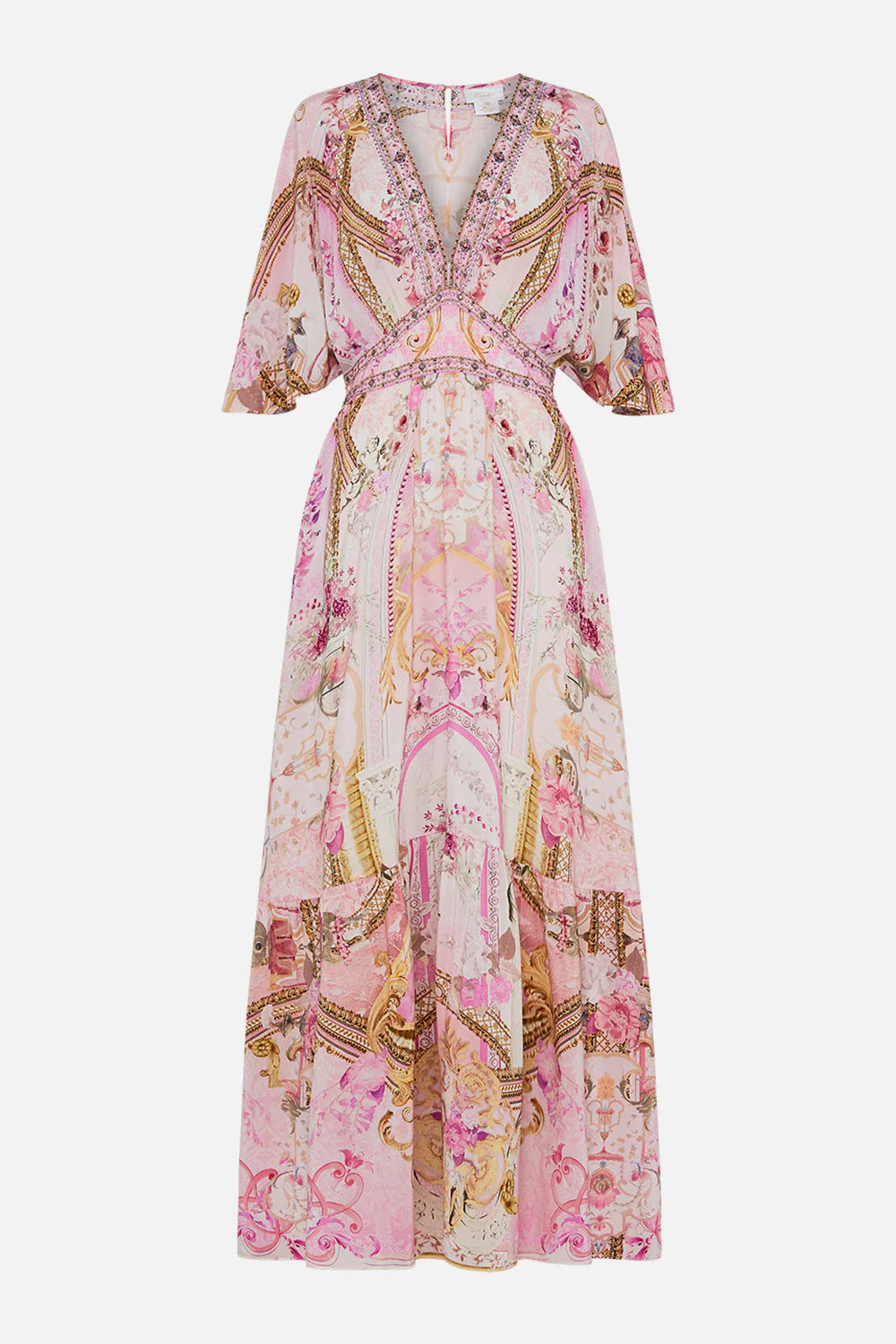 CAMILLA 100% SIlk "Fresco Fairytale" Maxi Dress