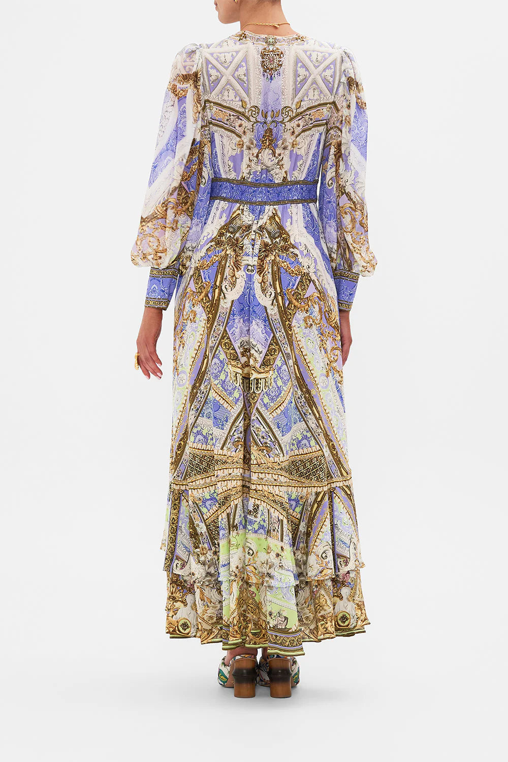 CAMILLA 100% Silk "Guilded Pleasures" Maxi Dress