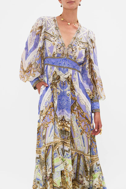 CAMILLA 100% Silk "Guilded Pleasures" Maxi Dress