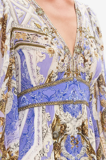 CAMILLA 100% Silk "Guilded Pleasures" Maxi Dress