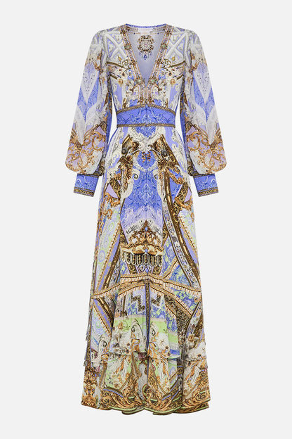 CAMILLA 100% Silk "Guilded Pleasures" Maxi Dress