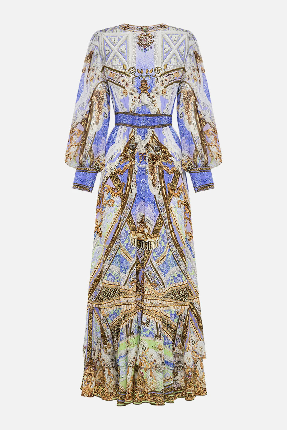 CAMILLA 100% Silk "Guilded Pleasures" Maxi Dress