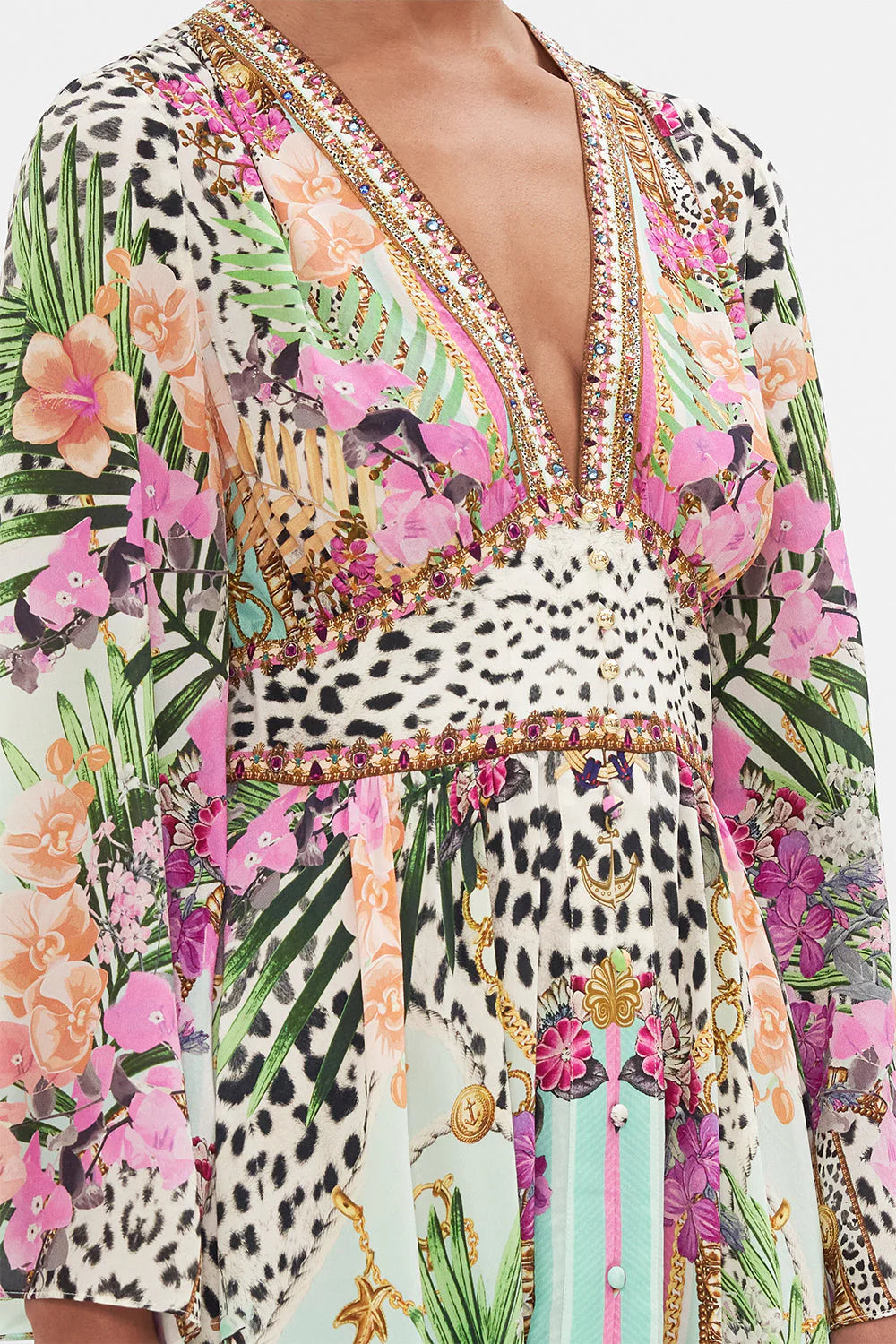 CAMILLA 100% Silk "Dear Amore Mio" Kimono Dress