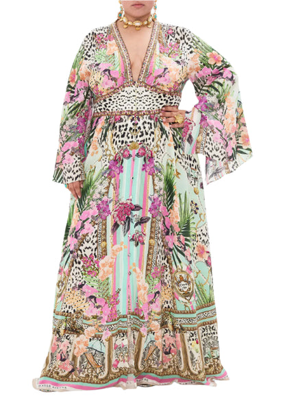 CAMILLA 100% Silk "Dear Amore Mio" Kimono Dress