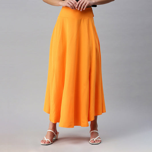 Bow Tied Slit Side Maxi Skirt