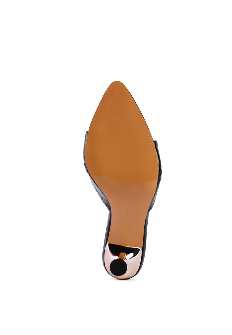 London Rag “Drippin Hot” PU Croc Mule