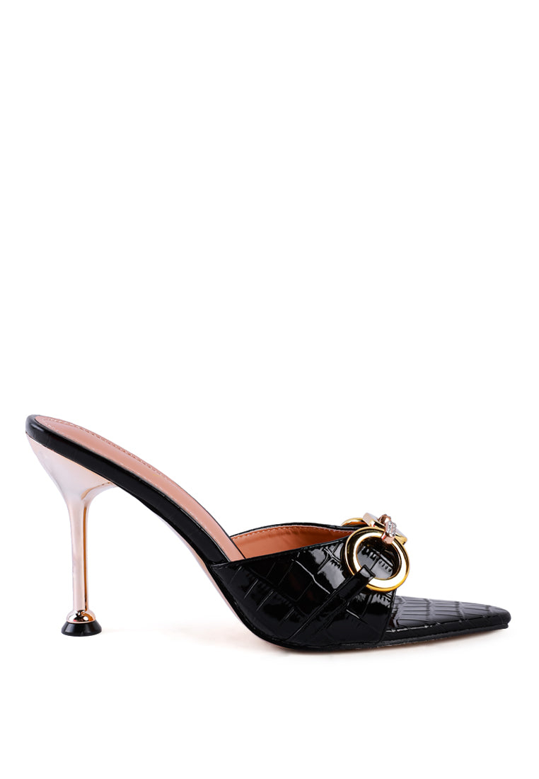 London Rag “Drippin Hot” PU Croc Mule
