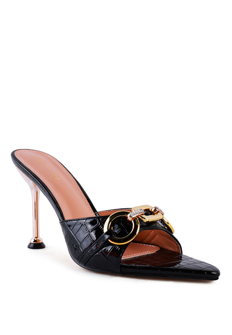 London Rag “Drippin Hot” PU Croc Mule