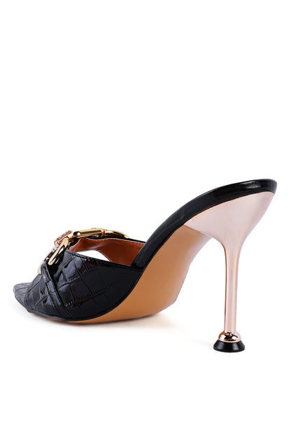 London Rag “Drippin Hot” PU Croc Mule