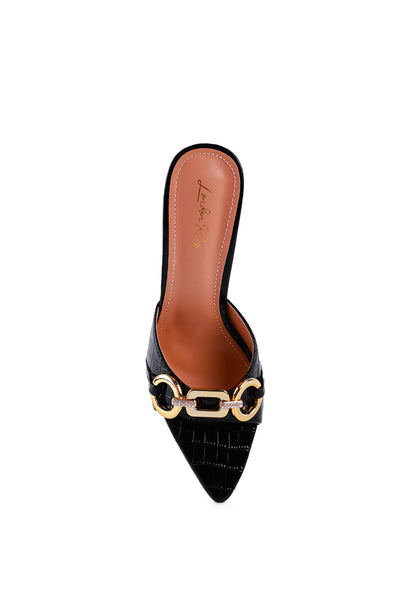 London Rag “Drippin Hot” PU Croc Mule