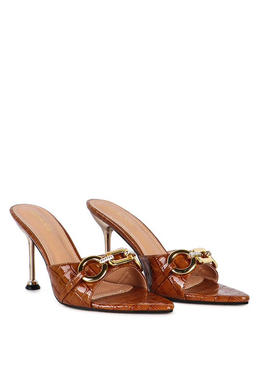 London Rag “Drippin Hot” PU Croc Mule