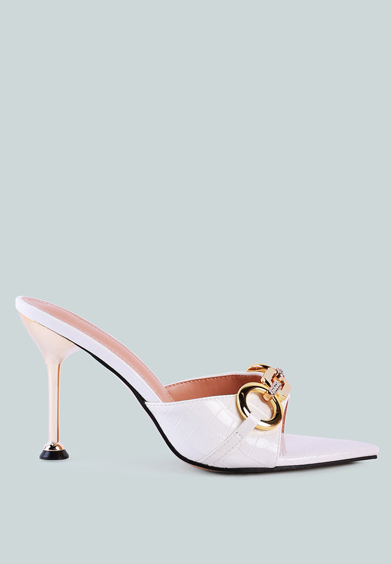 London Rag “Drippin Hot” PU Croc Mule