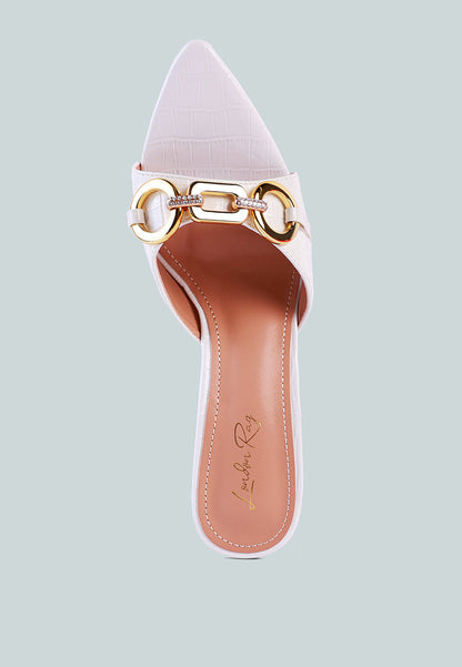 London Rag “Drippin Hot” PU Croc Mule